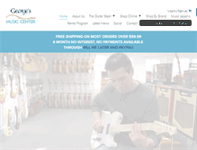 Tablet Screenshot of georgesmusiccenter.com